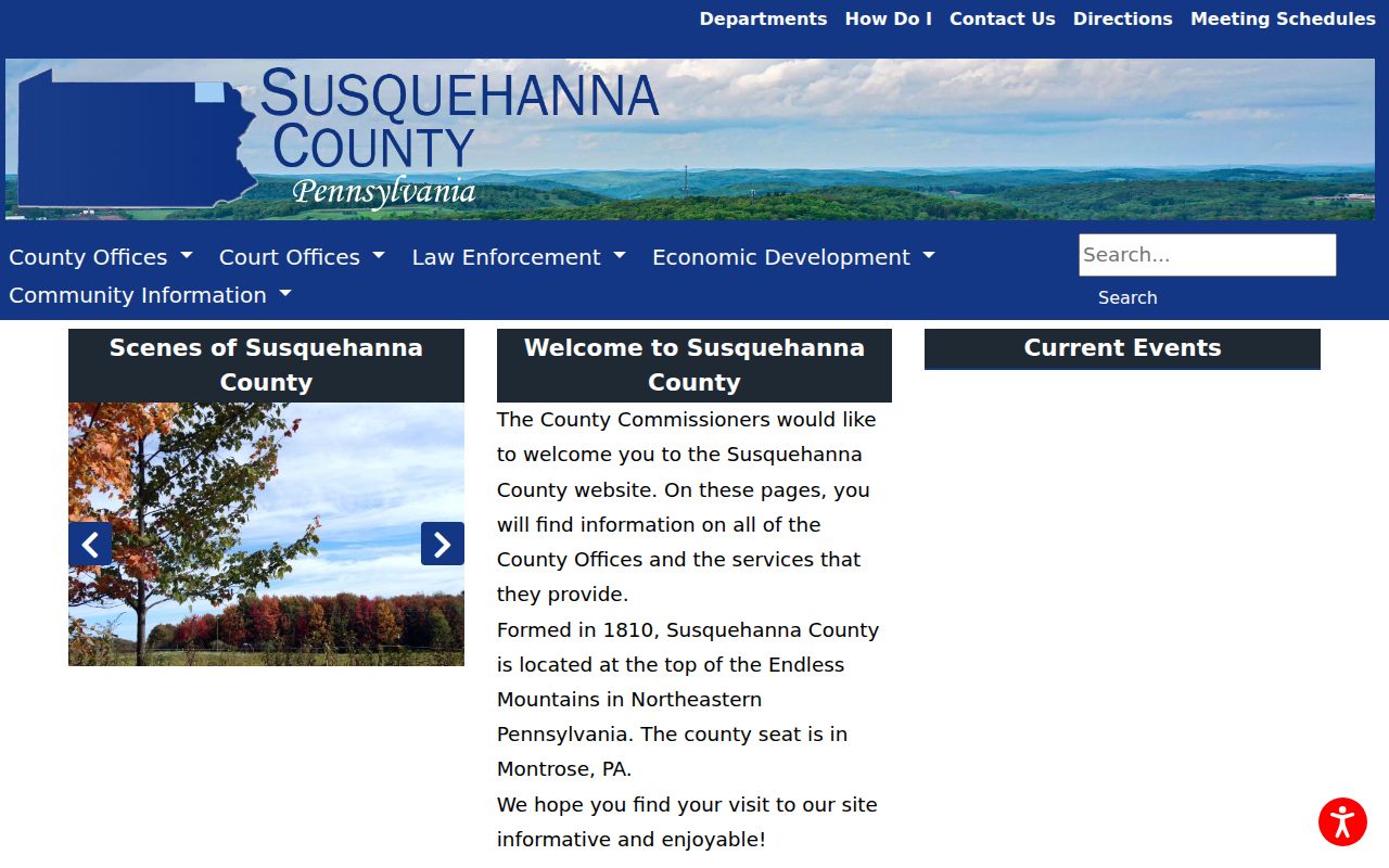 Susquehanna County government department directory